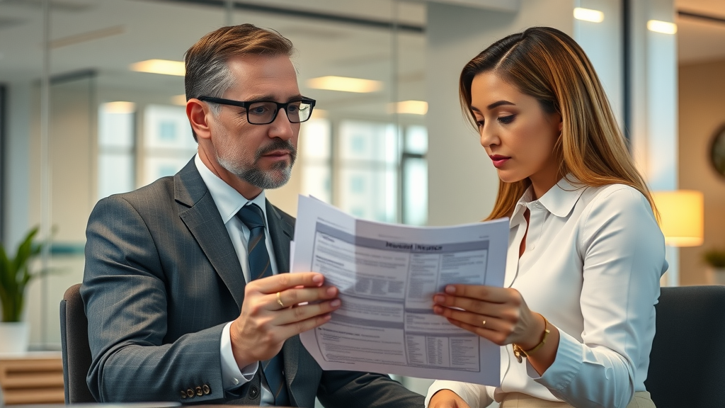 Uninsured motorist coverage Tennessee: professional insurance agent advising client