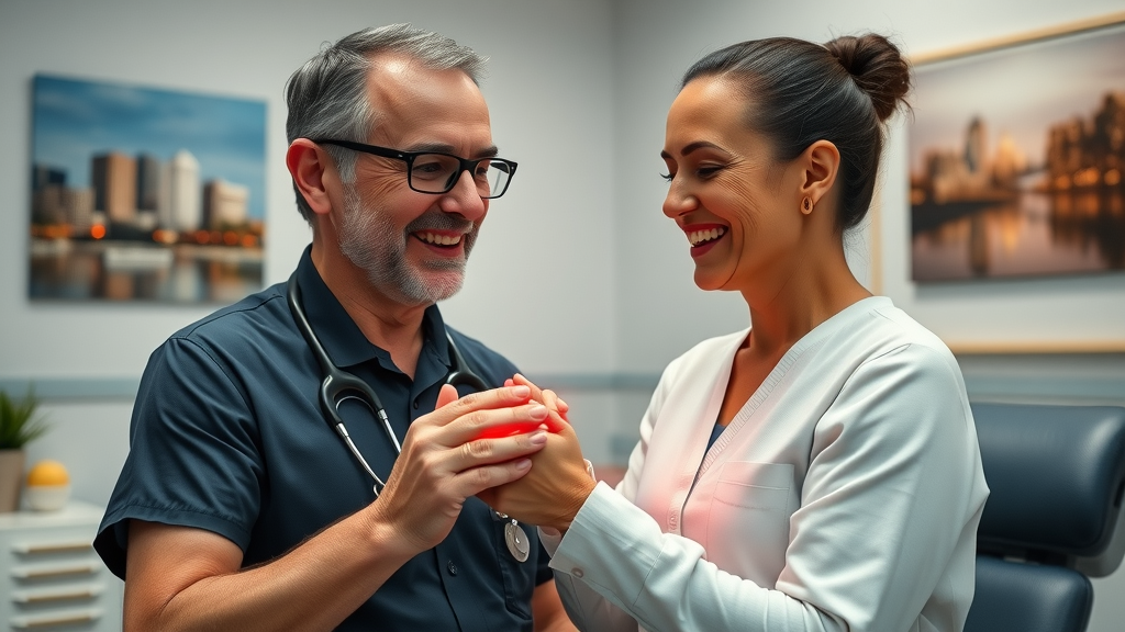 Healthcare provider supports client in safe weight loss program Memphis with laser therapy