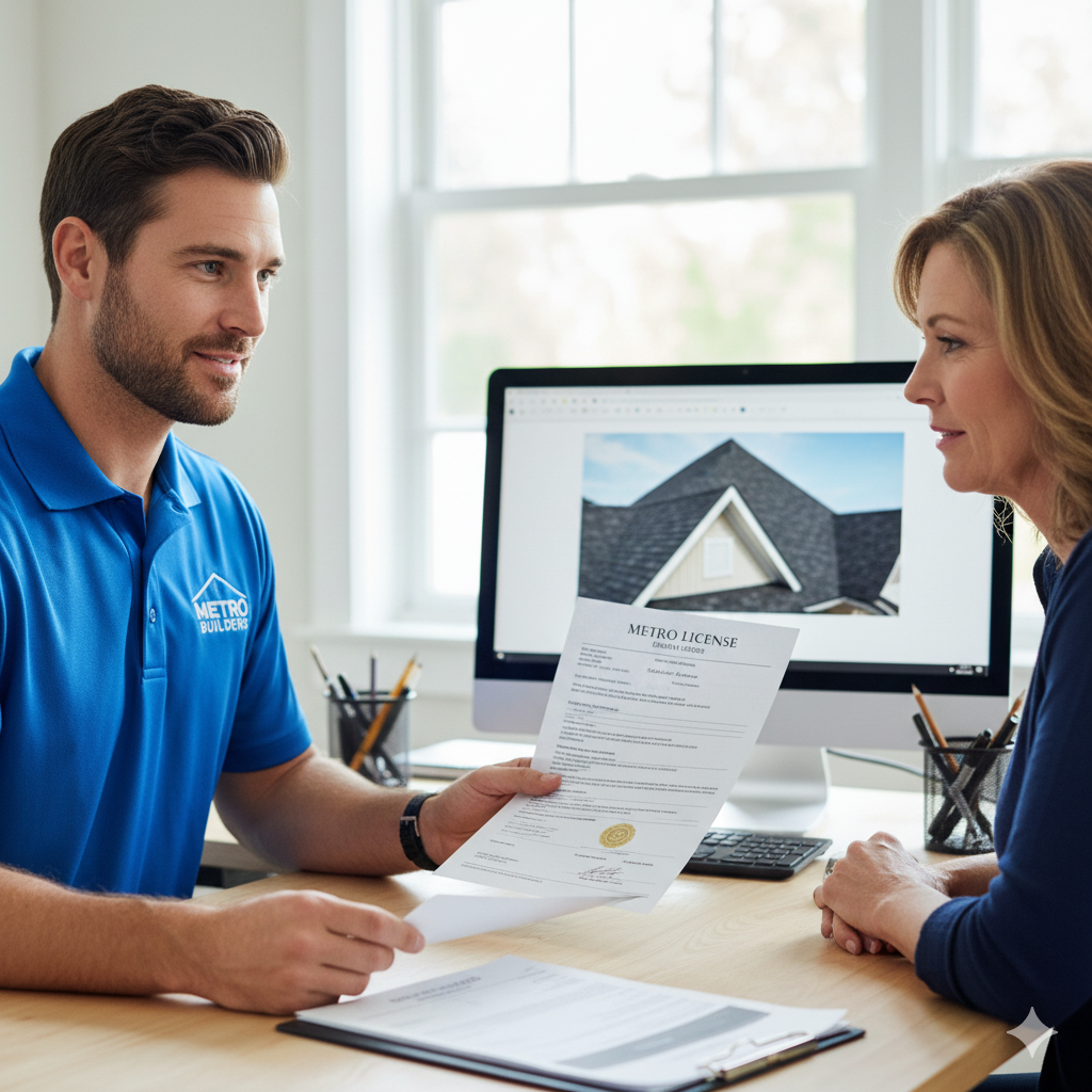 Metro Builder Roofing Contractor with license and home owner